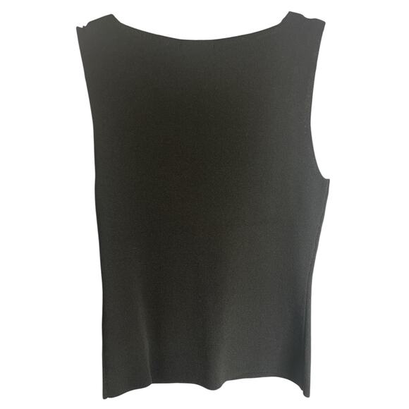 White House Black Market- Black Sleeveless Versatile Tank- Size Large- NWT - Picture 4 of 5